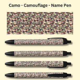 Add Name, Camo Desert Brown Sand Pen