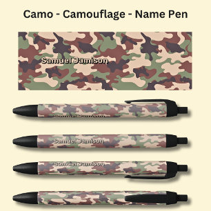 Add Name, Camo Desert Brown Sand Pen