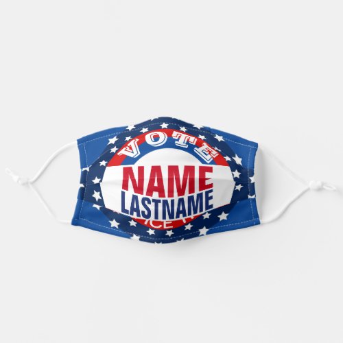 Add Name Campaign Election Face Mask