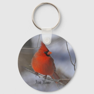 ADD NAME-CARDINAL ON BRANCH KEYCHAIN