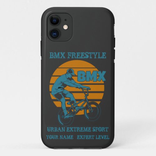 Add Name Change All Text BMX Freestyle Extreme     iPhone 11 Case