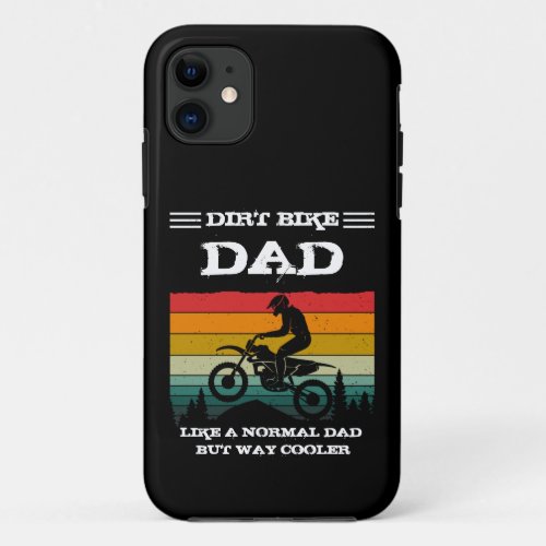 Add Name Change ALL Text Dirt Bike Uncle Way Cool  iPhone 11 Case