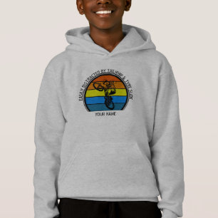Add Name Change ALL Text Easily Distracted BMX     Hoodie