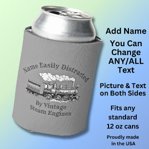 Add Name Change ALL Text Easily Distracted Steam Can Cooler