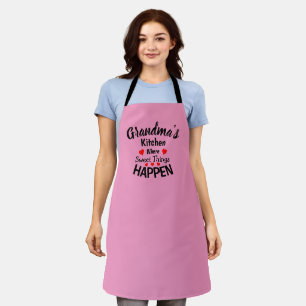 Add Name Change ALL Text Grandmas Kitchen Sweet Apron