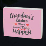 Add Name Change ALL Text Grandmas Kitchen Sweet    Wooden Box Sign<br><div class="desc">Change the Grandma name to the name you use - or anyone else - Change any of the other Text you want as well - See my store for lots more wonderful Grandparent Gift Ideas.</div>