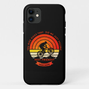 Add Name Change All Text Mountain Bike Best Friend iPhone 11 Case