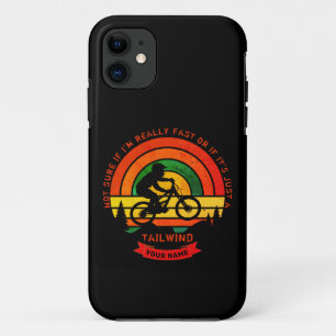 Add Name Change All Text Mountain Bike Tailwind    iPhone 11 Case