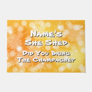 Add Name Change All Text She Shed Front Door Mat