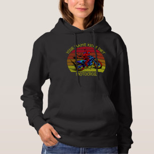Add Name, Change ANY Text, Kicks Dirt Motocross T- Hoodie