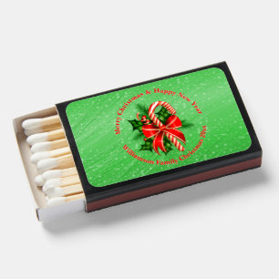Add Name Change Text Red Green Christmas 20xx  Matchboxes