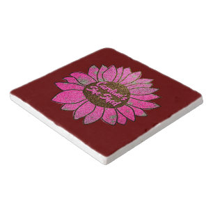 Add Name  Change Text She Shed Pink Sunflower      Trivet