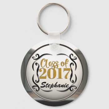 Add Name Class Of 2017 Graduation Keychain by mvdesigns at Zazzle
