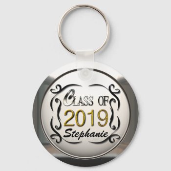 Add Name Class Of 2019 Graduation Keychain by mvdesigns at Zazzle
