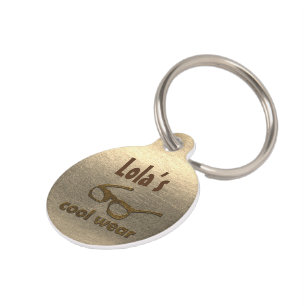 Add Name Cool Wear Glossy Look Pet ID Tag