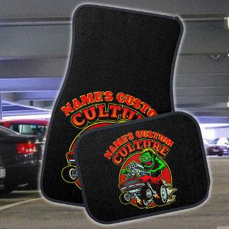 Add NAME Custom Culture Hot Rod Classic Muscle Car Floor Mat