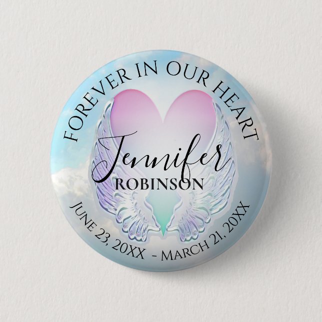Add Name Custom Memorial Button (Front)