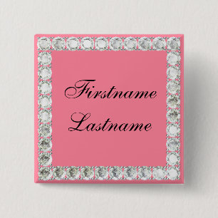 Add name-customizable diamond pinback button