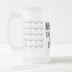 Add Name Daddio of the Patio Grill Enthusiast Frosted Glass Beer Mug