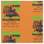 Add Name &amp; Details Get Your Spook On Halloween  Fabric