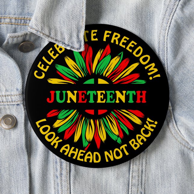 Add Name Edit Text Juneteenth Sunflower & Slogans  Button (In Situ)