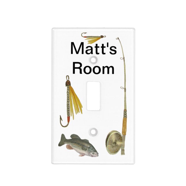 ADD NAME- FISHING-LIGHT SWITCH COVER (Front)