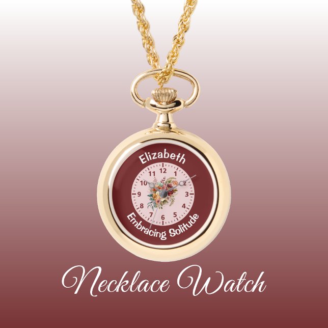 Add name floral introvert solitude pink watch (Creator Uploaded)