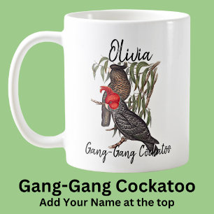 Add Name Gang-Gang Cockatoo Australian Bird Animal Coffee Mug