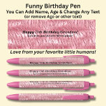 Add Name, Happy Birthday Love from your favorites Pen<br><div class="desc">Add the Name,   Age,  or other message you want on this pink pen - Change to your own details. See my store for lots more great Pens</div>