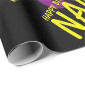 Add Name Happy Birthday Wrapping Paper (Roll Corner)
