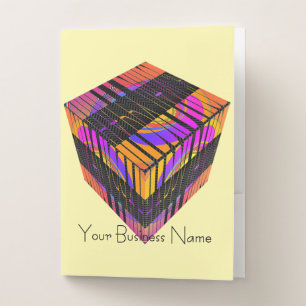 Add Name Happy Dance Cube Pocket Folder