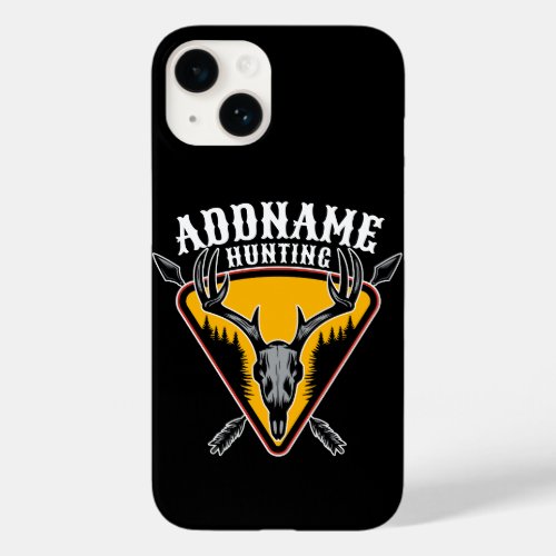 ADD NAME Hunter Elk Skull Big Antlers Deer Hunting Case_Mate iPhone 14 Case