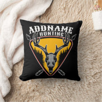 ADD NAME Hunter Elk Skull Big Antlers Deer Hunting