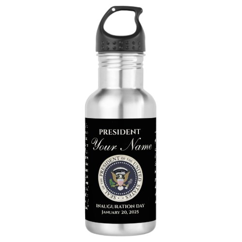 Add Name Inauguration Day January 20 2025 Stainless Steel Water Bottle