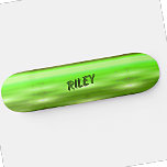 Add Name Initials Light Green Brushed Metal Effect Skateboard<br><div class="desc">Add any name or initials you want on this great design - See my store for lots more personalized skateboard designs and Skateboard T-Shirts,  Hoodies,  Backpacks,  Blankets and more.</div>