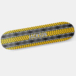 Add Name Initials, Silver Yellow Black Arrows    S Skateboard<br><div class="desc">Add any name or initials you want on this great design - See my store for lots more personalized skateboard designs and Skateboard T-Shirts,  Hoodies,  Backpacks,  Blankets and more.</div>