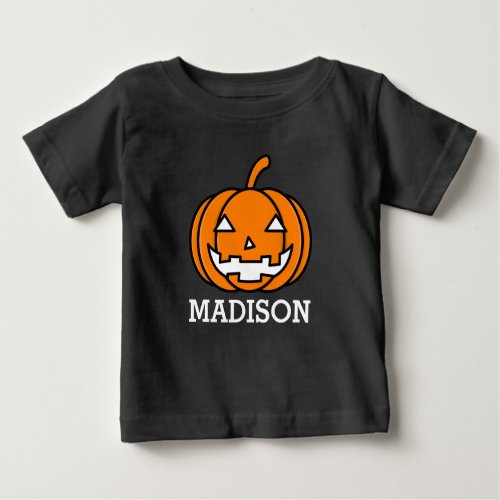 Add Name  Jack_O_Lantern Baby T_Shirt