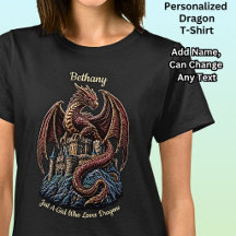 Add Name, Just A Girl Who Loves Dragons Red Dragon