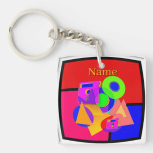 Add Name Media Memorabilia Expanded Keychain