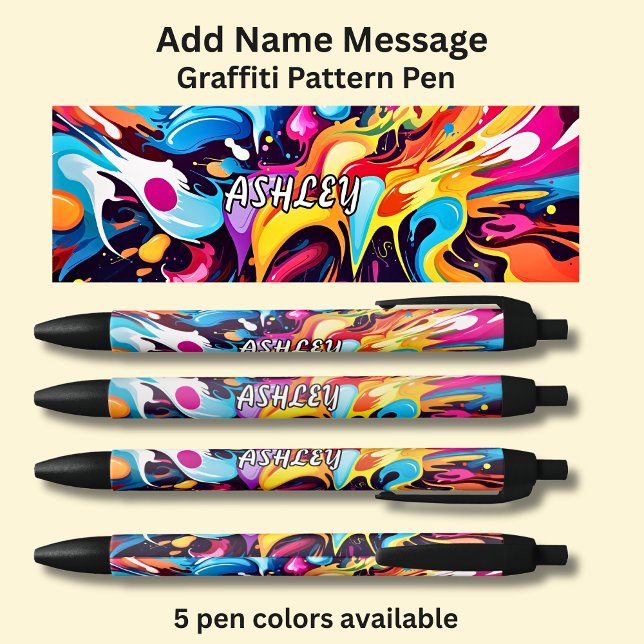 Add Name, Message, on Graffiti Pattern Pen (Creator Uploaded)