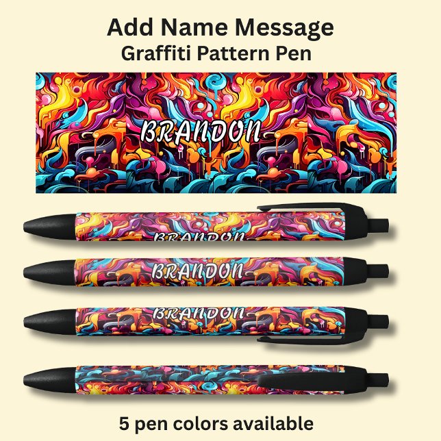 Add Name Message, on Graffiti Pattern Pen (Creator Uploaded)