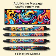 Add Name Message, on Graffiti Pattern
