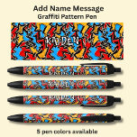 Add Name Message, on Graffiti Pattern Pen<br><div class="desc">Add the Name,   or other message you want on this pen - Change to your own details. See my store for lots more great Pens</div>