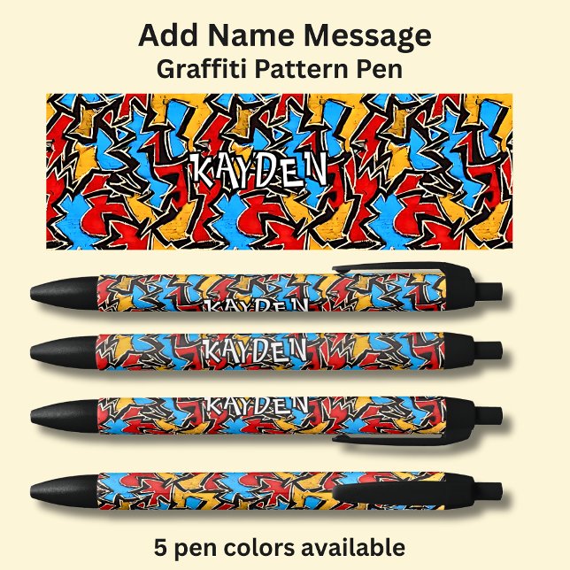 Add Name Message, on Graffiti Pattern Pen (Creator Uploaded)