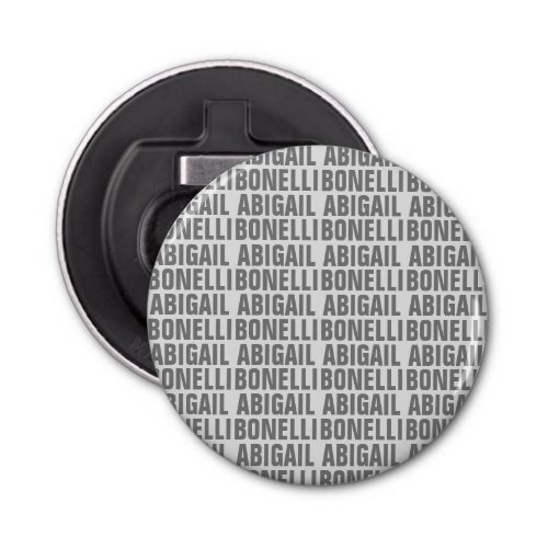 Add name minimalist bold modern grey chic bottle opener