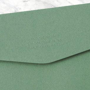  Add Name Modern Classic Return Address Embosser