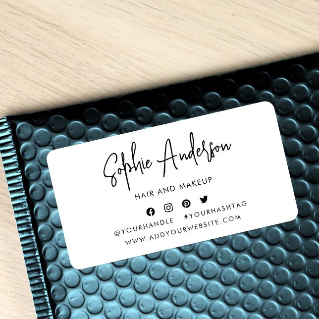 Add Name Modern Script Social Media Label (Creator Uploaded)