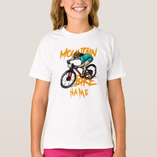 Add Name Mountain Bike Racer Rider T-Shirt