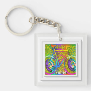 Add Name My Bike Novelty Keychain