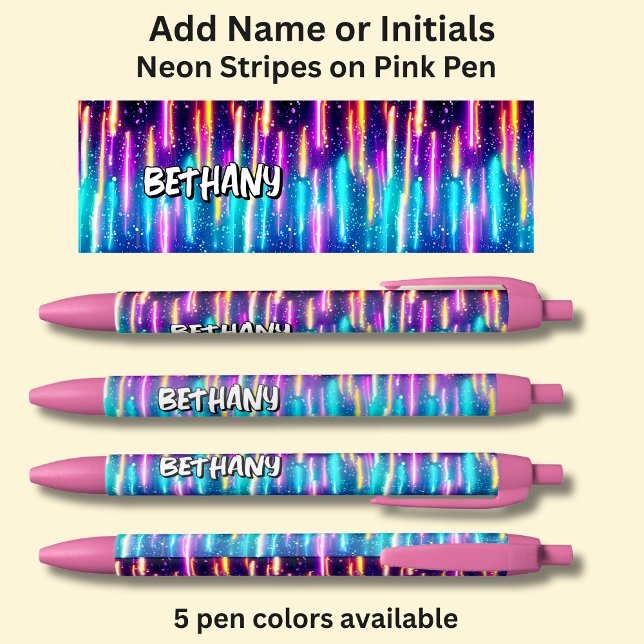 Add Name, on Neon Rain  Pen (Creator Uploaded)